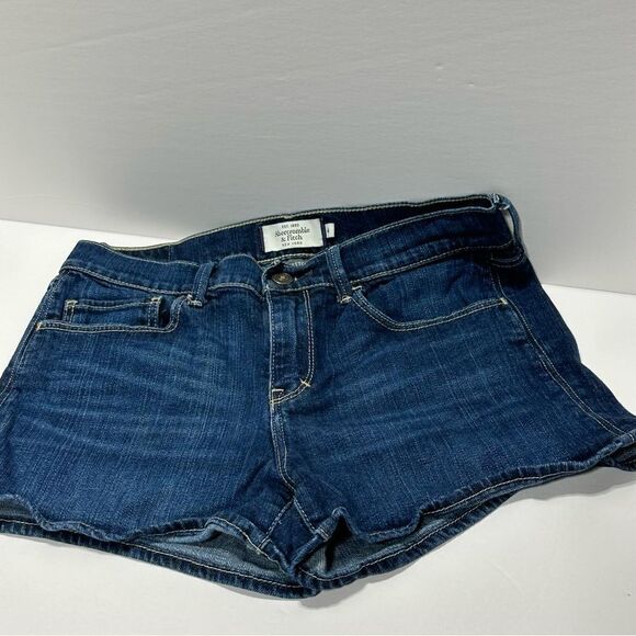 Abercrombie & Fitch Stretch Jean Shorts Size 4 - Picture 2 of 11